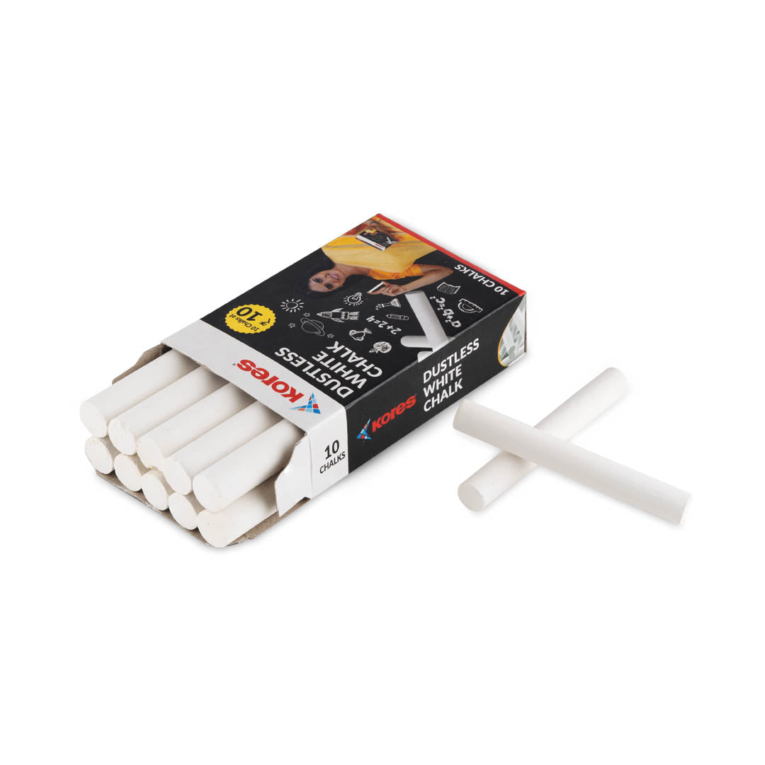 Kores White Chalk - 10pcs
