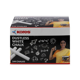 Kores White Chalk - 144pcs