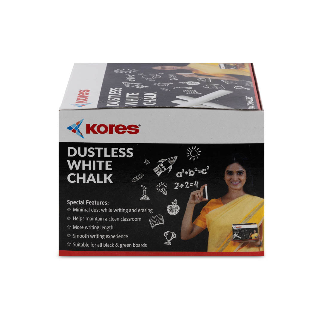 Kores White Chalk - 144pcs