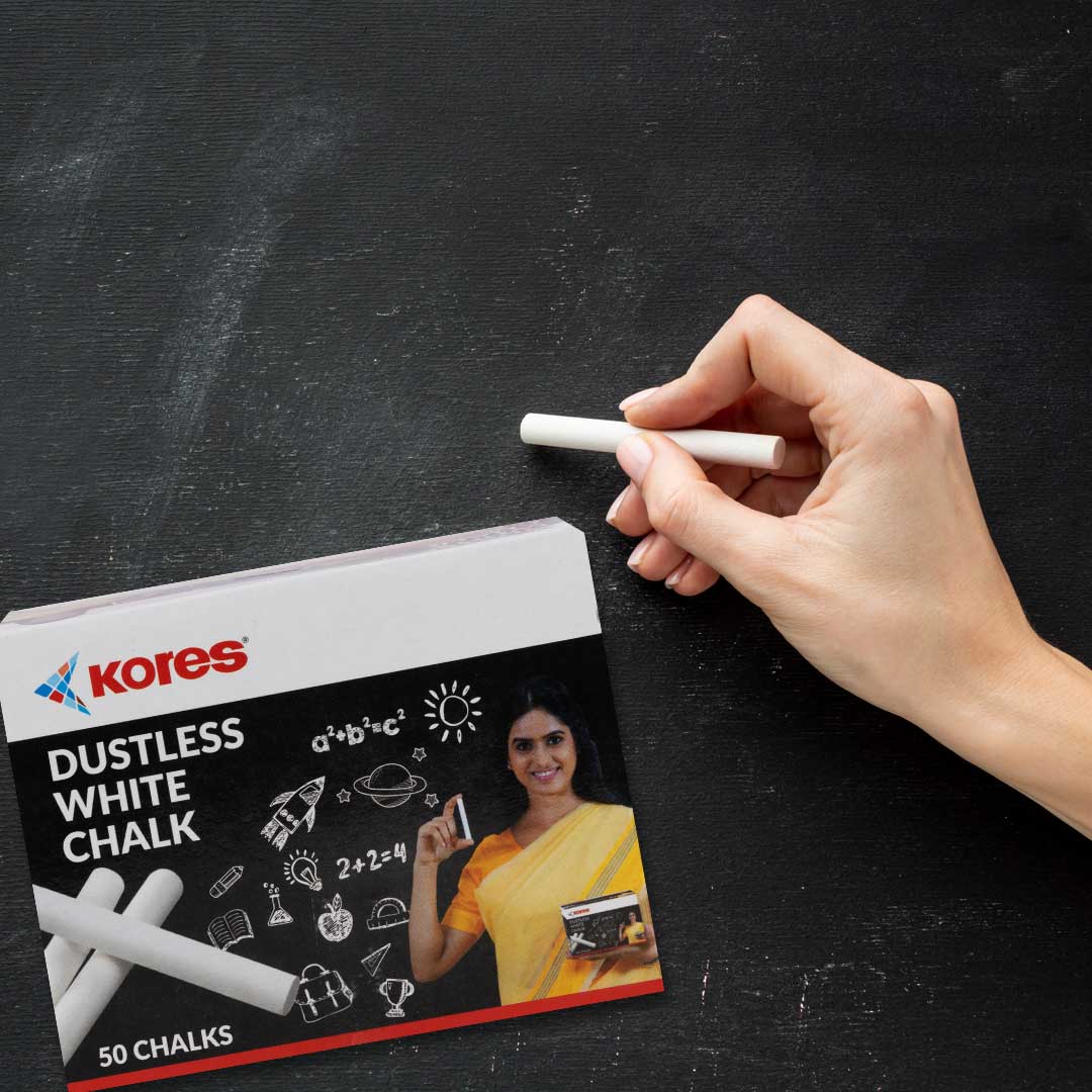 Kores White Chalk - 50pcs