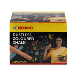 Kores Coloured Chalk - 100pcs
