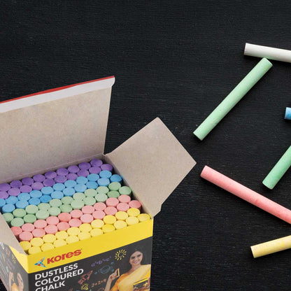 Kores Coloured Chalk - 100pcs