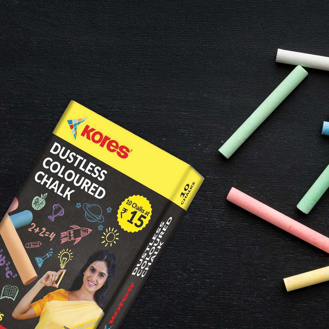Kores Coloured Chalk - 10pcs