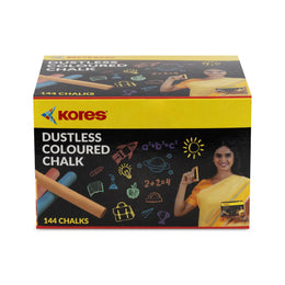 Kores Coloured Chalk - 144pcs