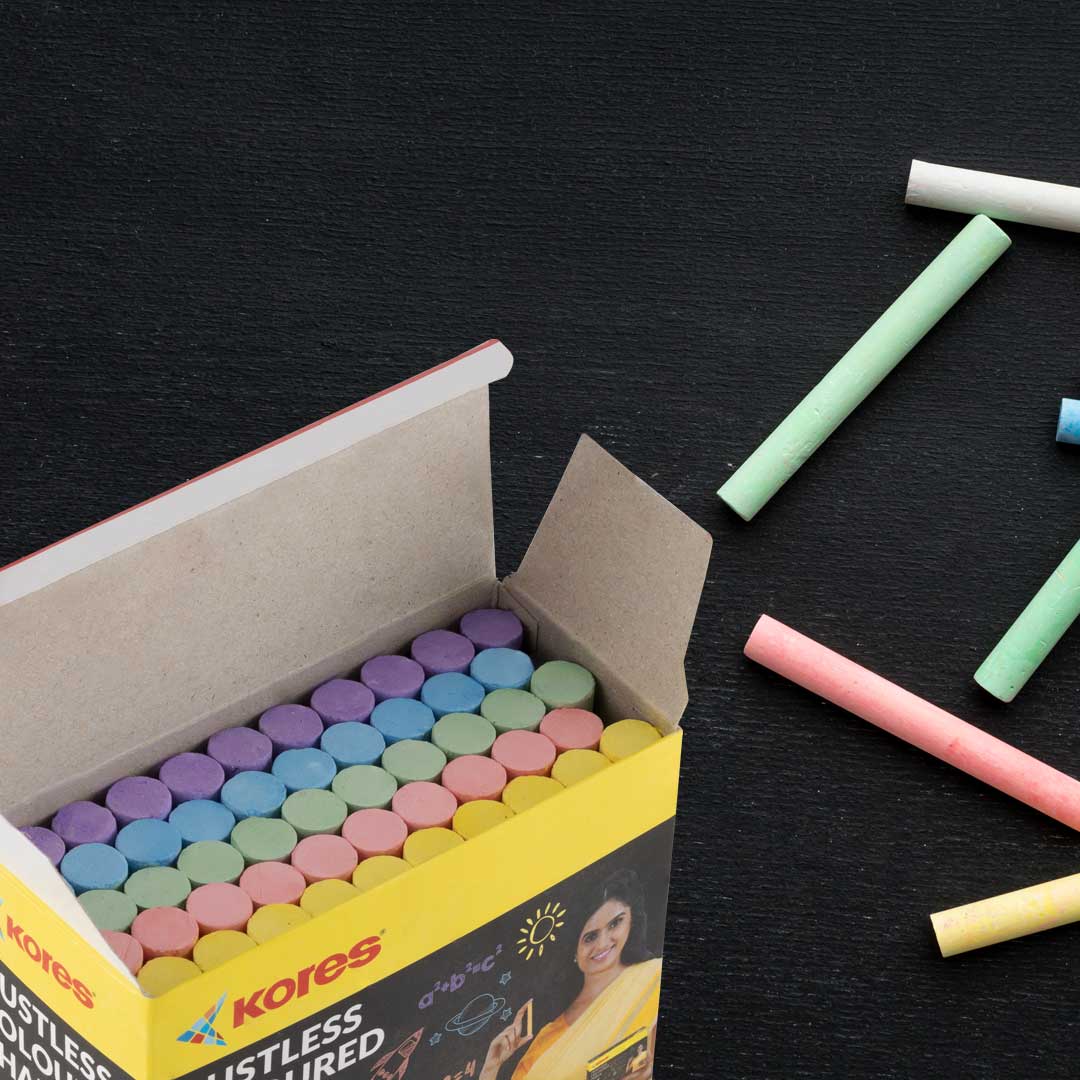 Kores Coloured Chalk - 50pcs