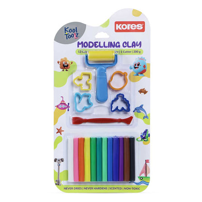 Kores Modelling Clay 200gms - 12 Shades
