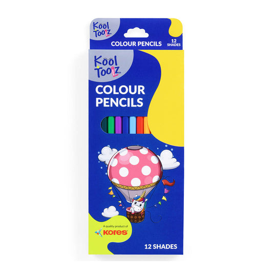 Kores Wooden Colour Pencils Full Size - 12 Shades