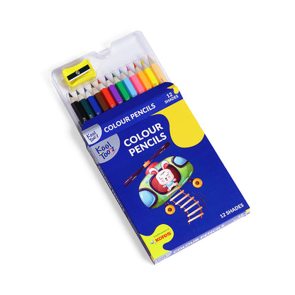 Kores Wooden Colour Pencils - Half Size - 12 Shades