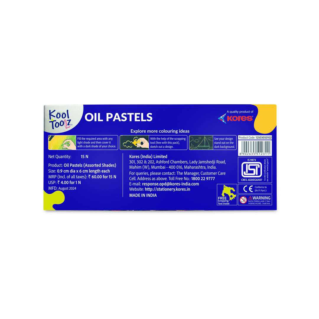 Kores Oil Pastels - 15 Shades