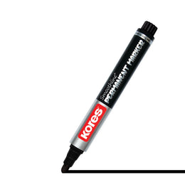Kores Permanent Markers Box of 10 pcs ( Black )