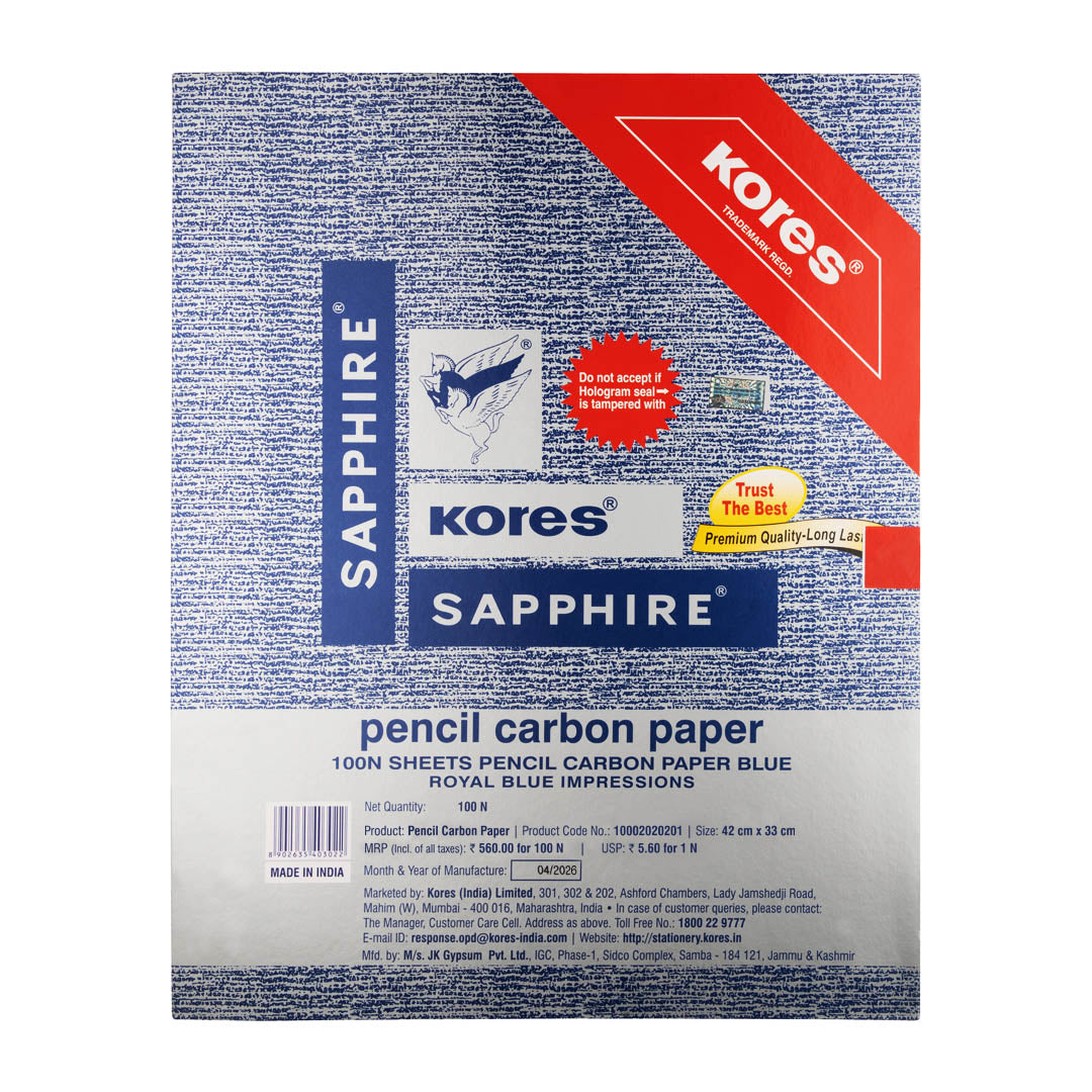 Kores Sapphire Carbon Paper Sapphire Blue