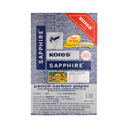 Kores Sapphire Carbon Paper Sapphire Blue