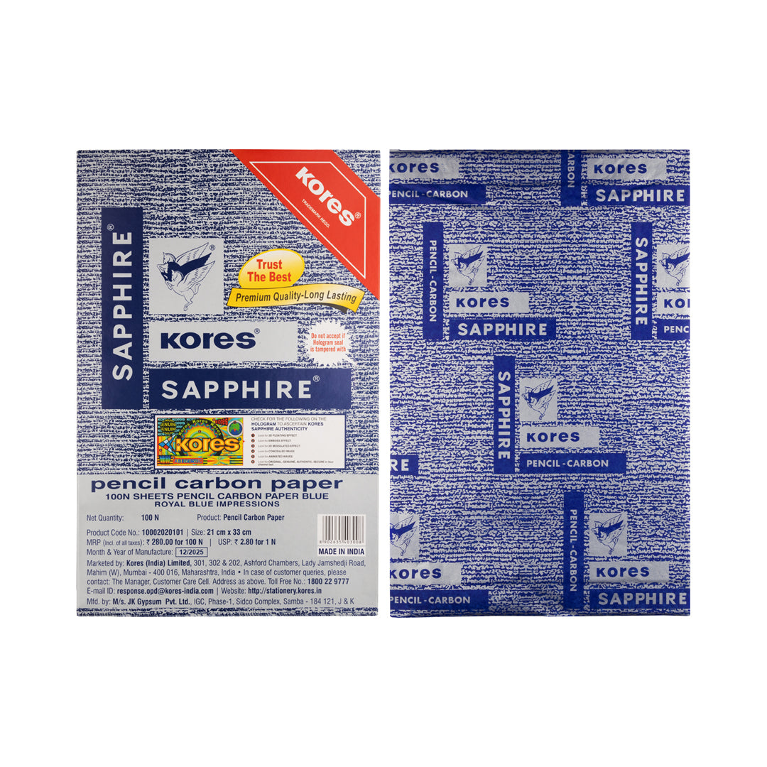 Kores Sapphire Carbon Paper Sapphire Blue
