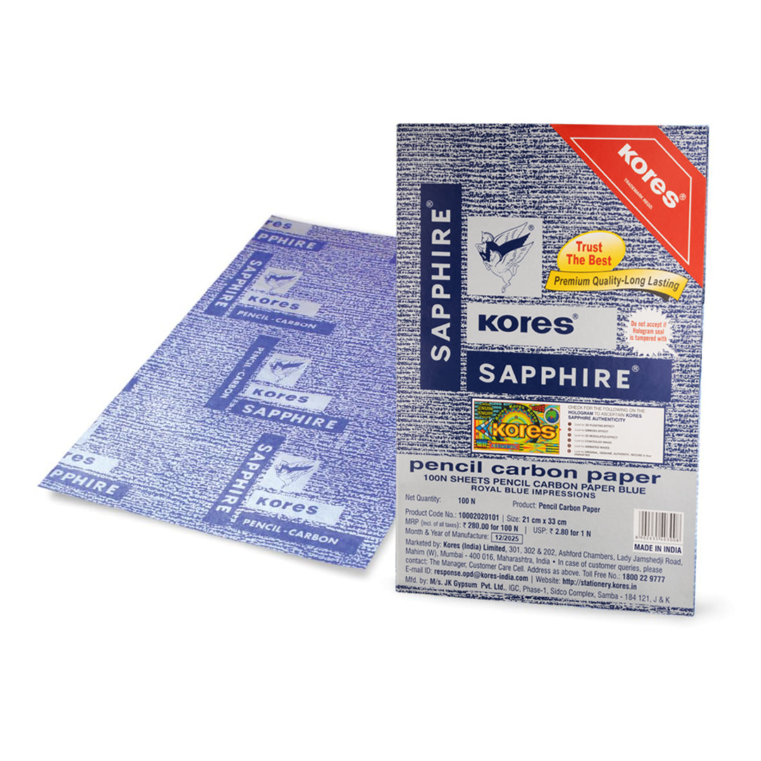 Kores Sapphire Carbon Paper Sapphire Blue