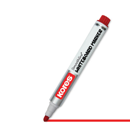 Kores White Board Markers Box of 10 pcs ( Red )