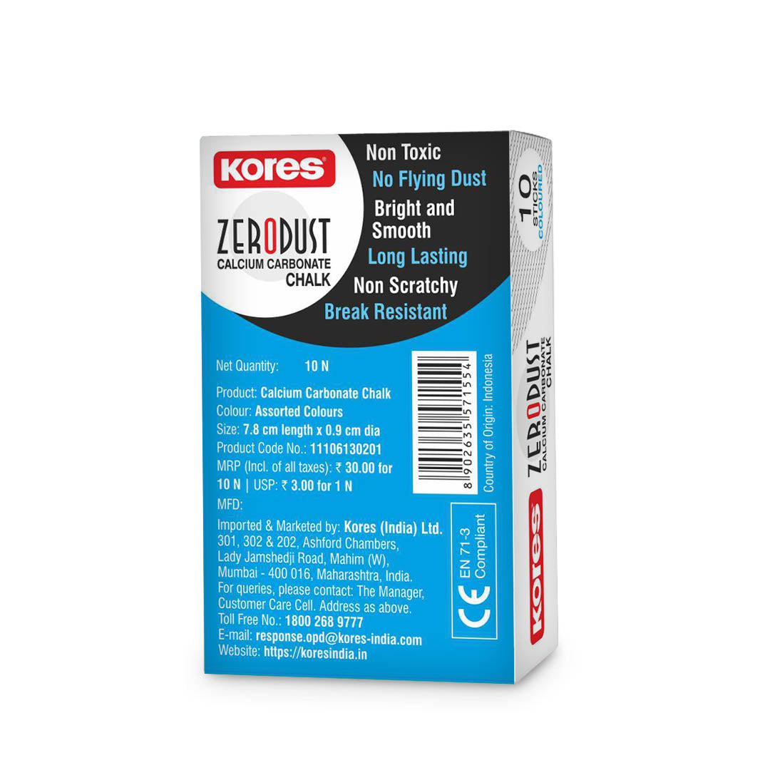 Kores Zerodust Coloured Chalk