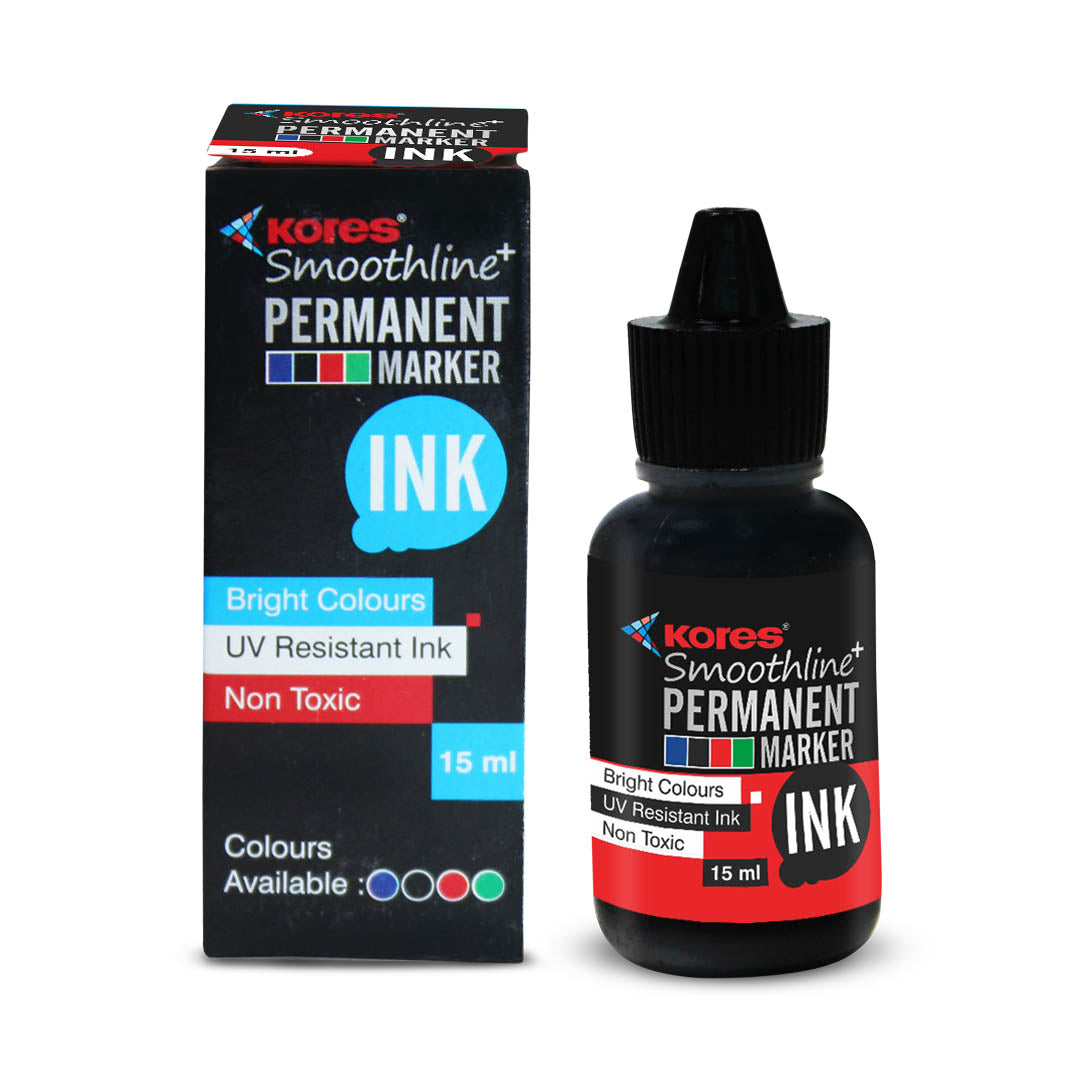 Black Permanent Marker Ink - 15 ml
