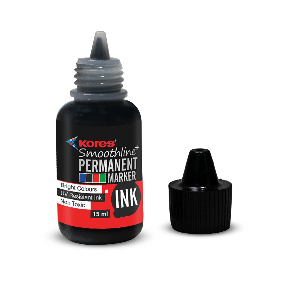Black Permanent Marker Ink - 15 ml