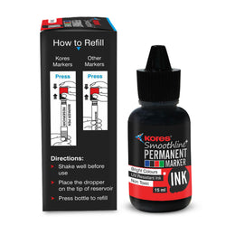 Black Permanent Marker Ink - 15 ml