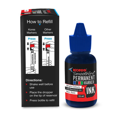 Blue Permanent Marker Ink - 15 ml