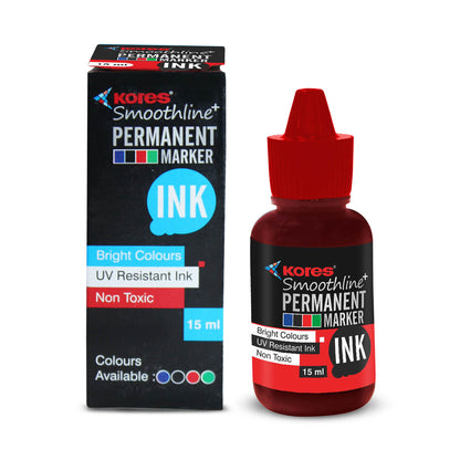 Red Permanent Marker Ink - 15 ml