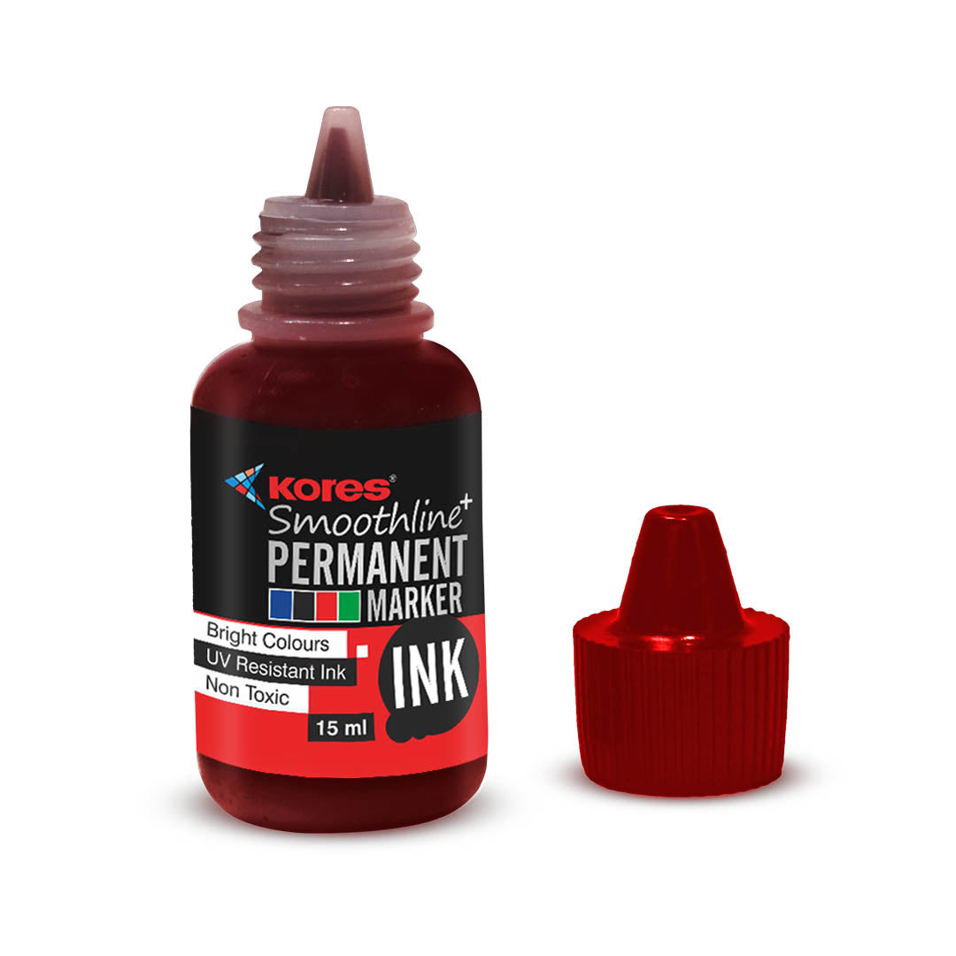 Red Permanent Marker Ink - 15 ml