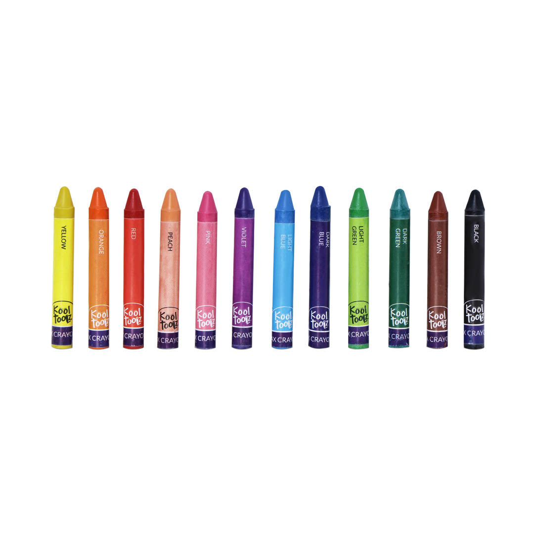 Kores Wax Crayons - 12 Shades