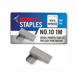 Kores Staple Pins No.10, 20 packets of 1000 pins in a box