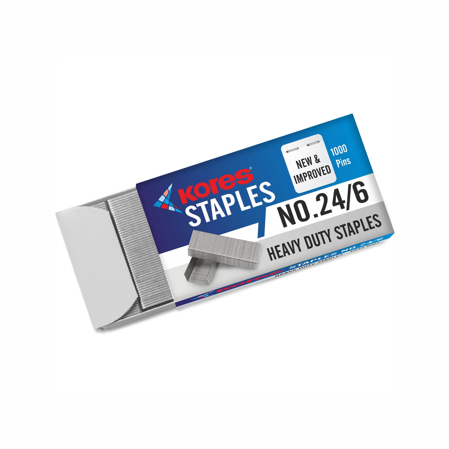 Kores Staple Pin No.24/6, 20 packets of 1000 pins in a box