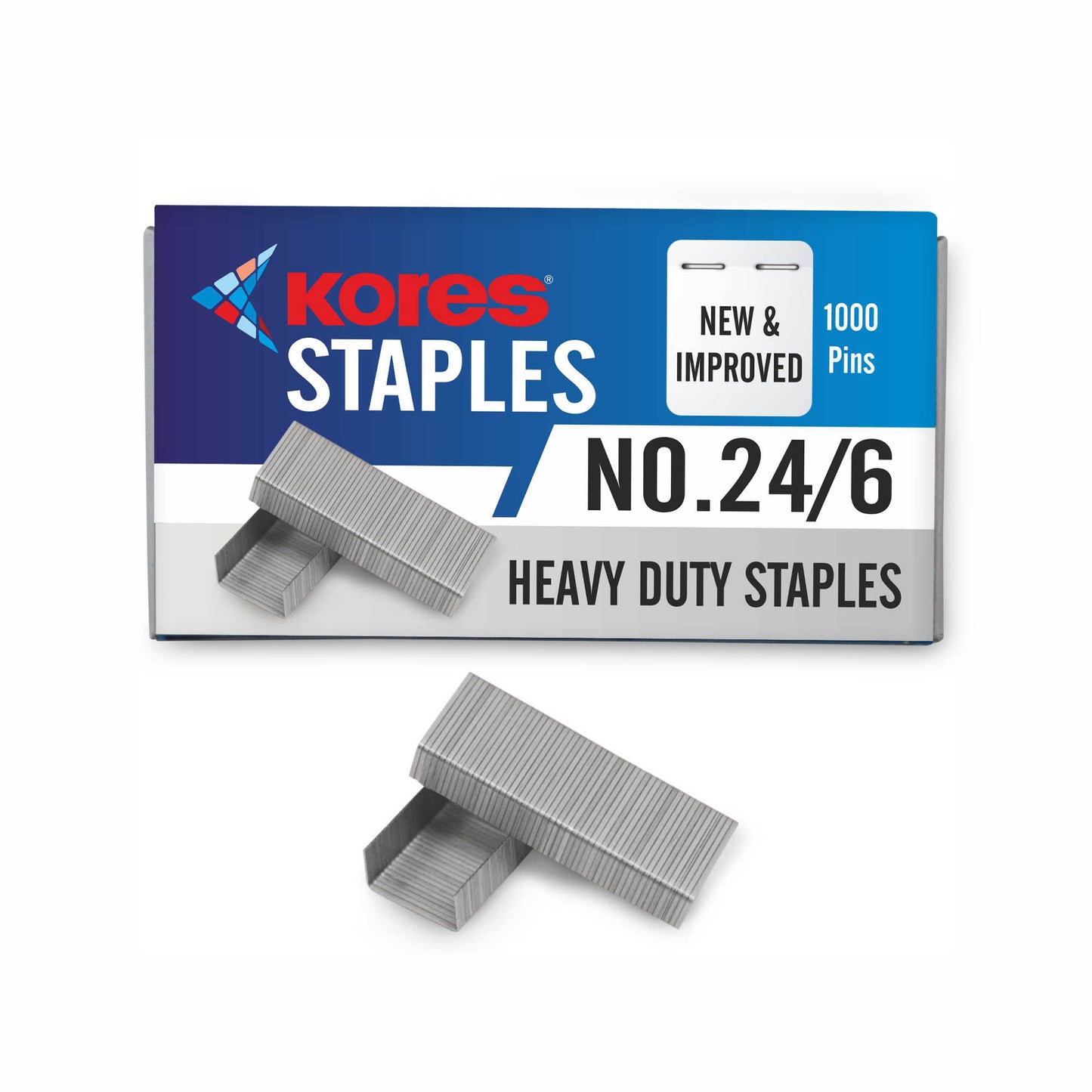 Kores Staple Pin No.24/6, 20 packets of 1000 pins in a box