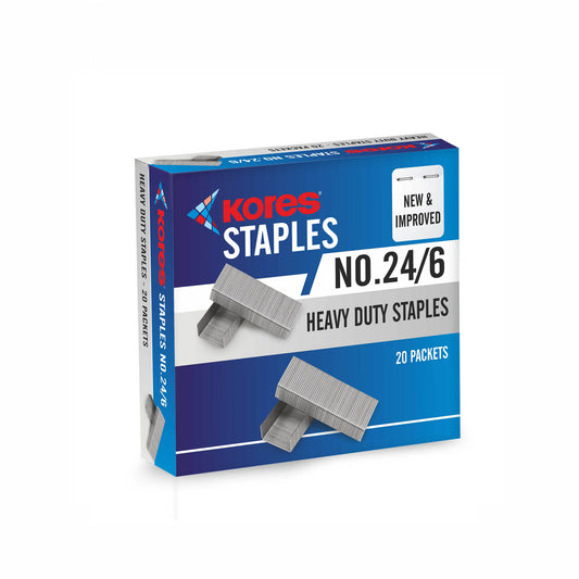 Kores Staple Pin No.24/6, 20 packets of 1000 pins in a box