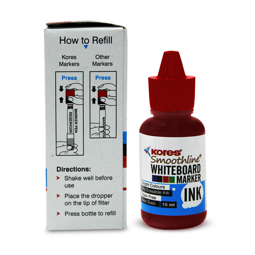 Red Whiteboard Marker Ink - 15 ml