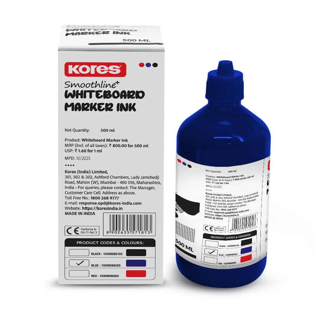 Blue Whiteboard Marker Ink - 500 ml